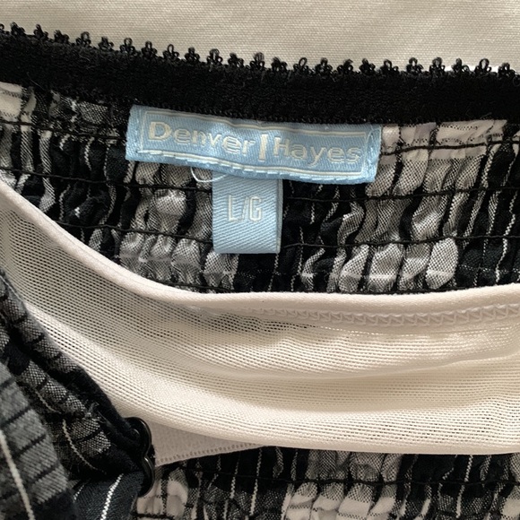 Denver Hayes 100% Cotton Stretch Ruffle Hem Dress - Picture 8 of 9